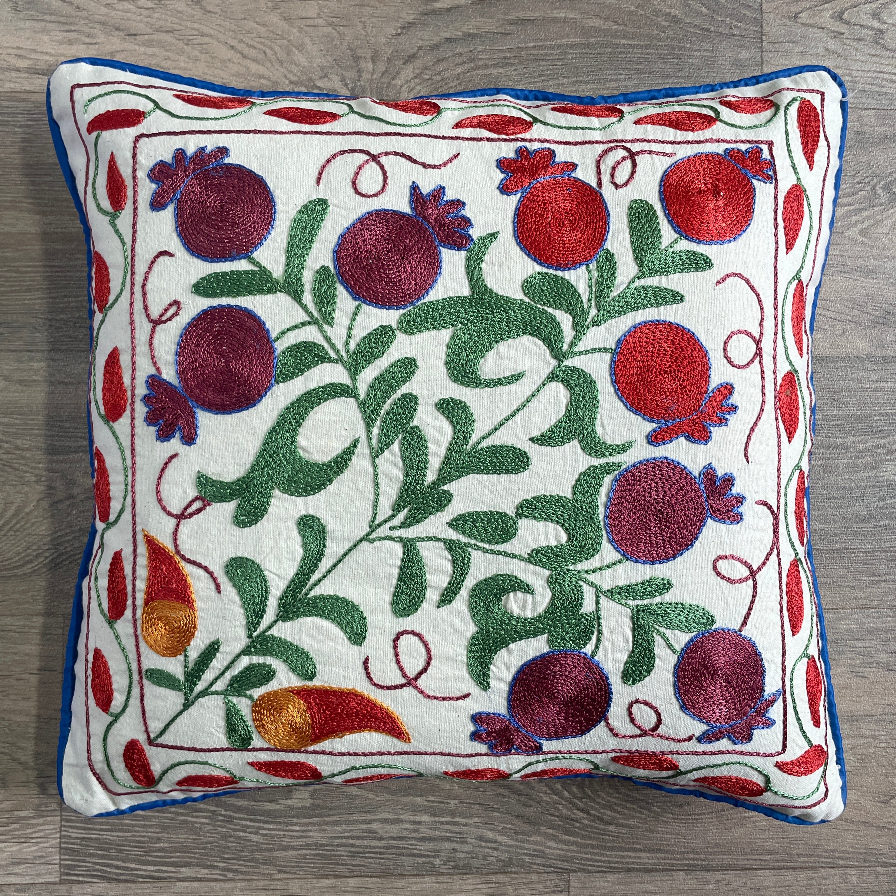 Uzbek Suzani Cushion Cover