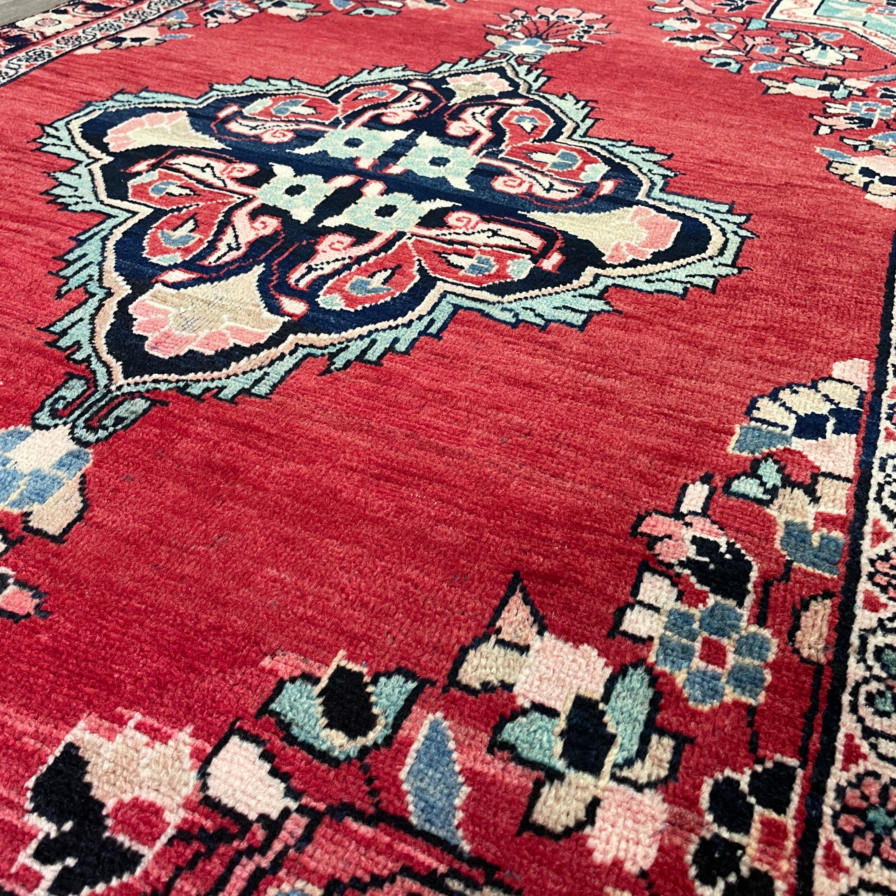 Old Persian Mashhad Rug c. 1970