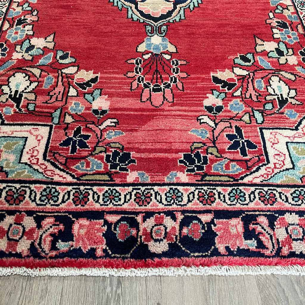 Old Persian Mashhad Rug c. 1970