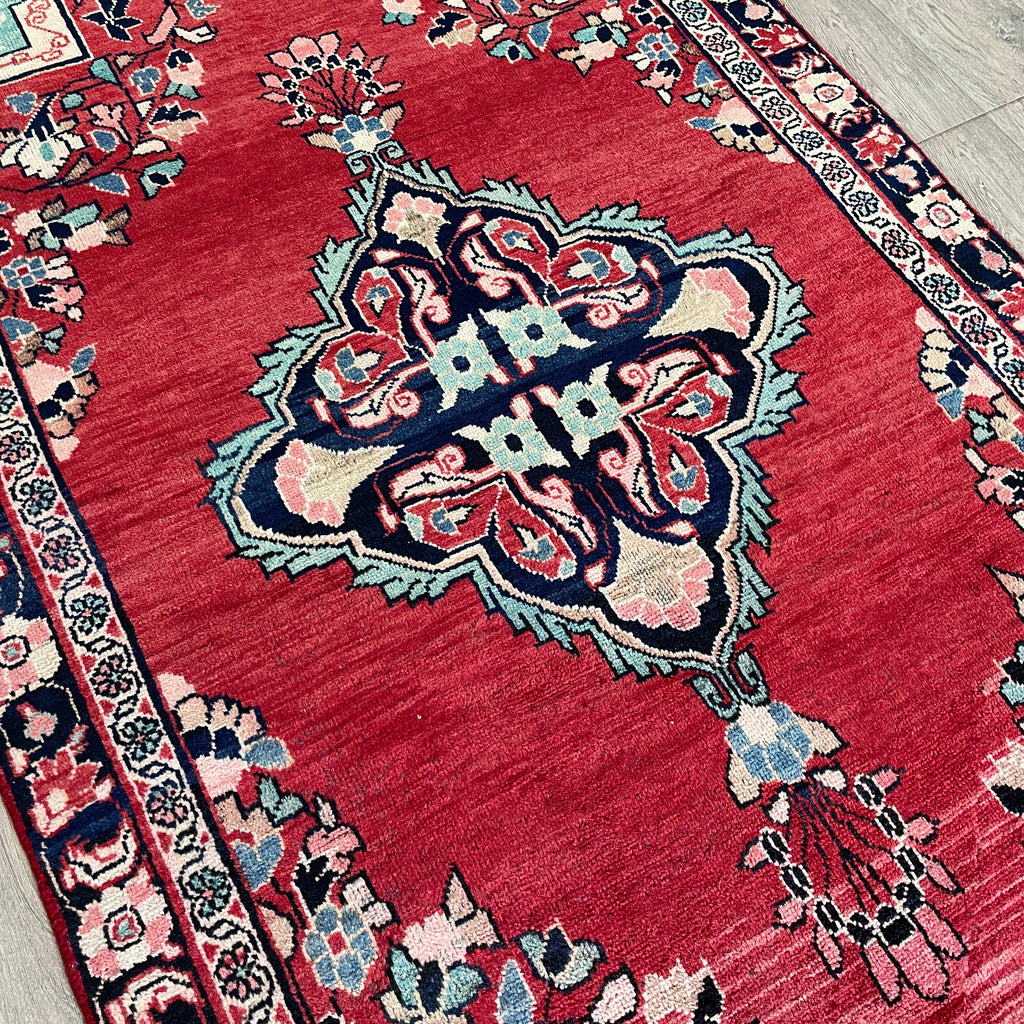 Old Persian Mashhad Rug c. 1970