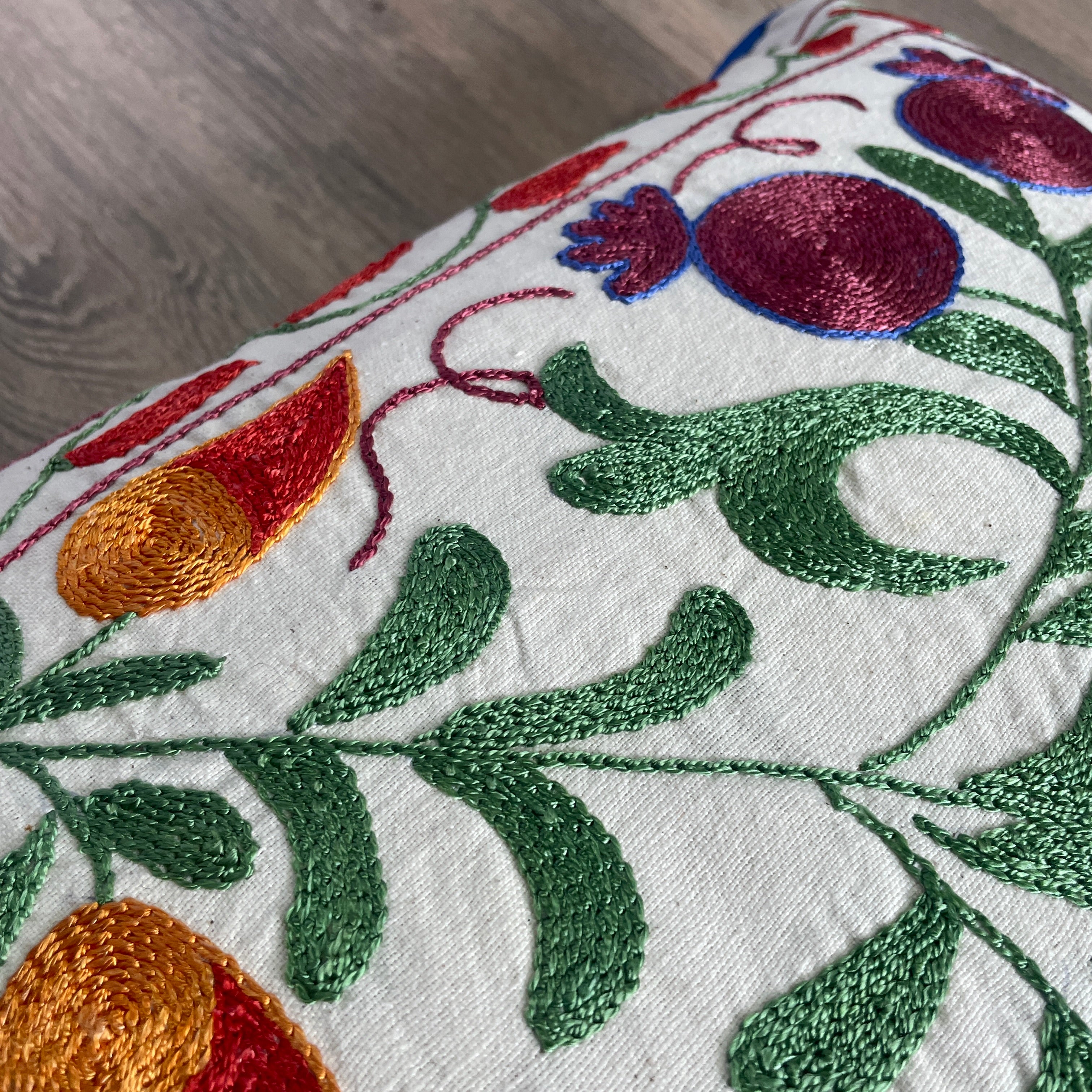Uzbek Suzani Cushion Cover