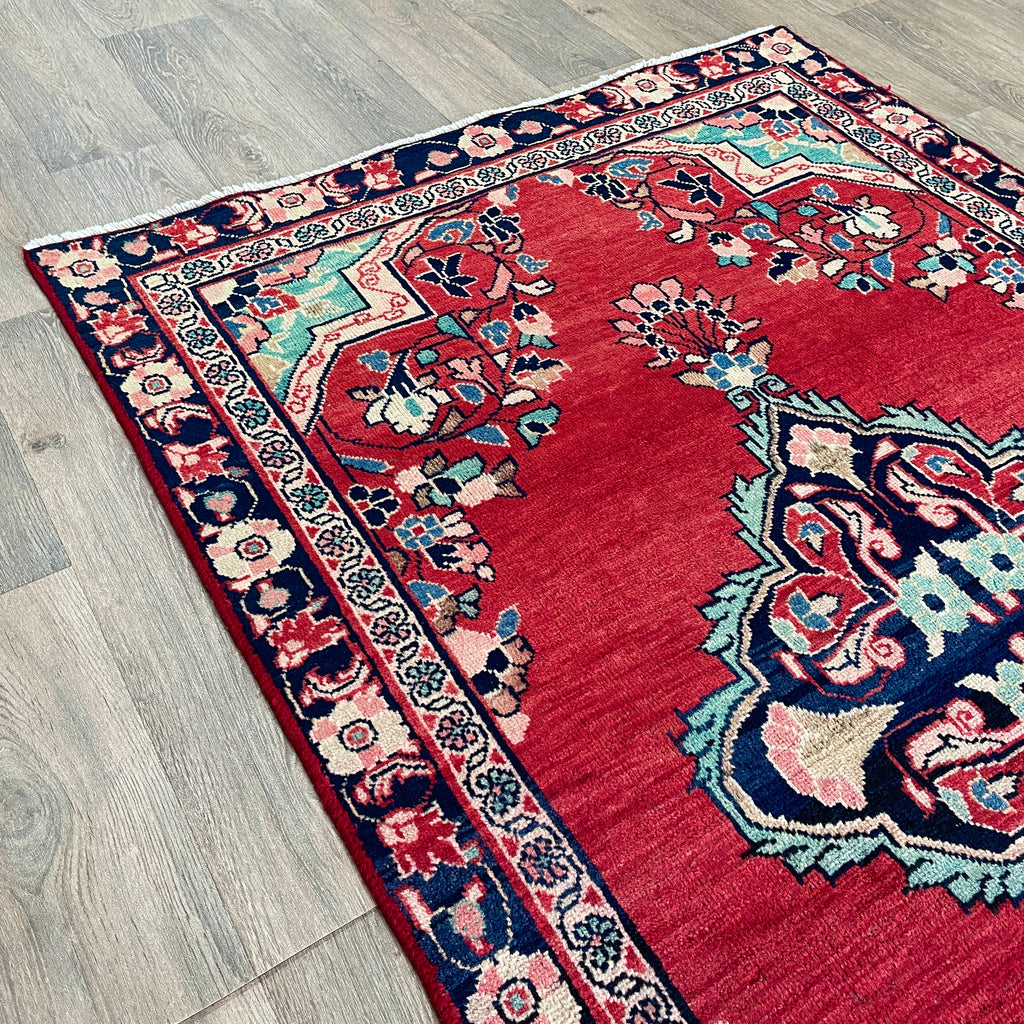Old Persian Mashhad Rug c. 1970