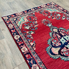Old Persian Mashhad Rug c. 1970