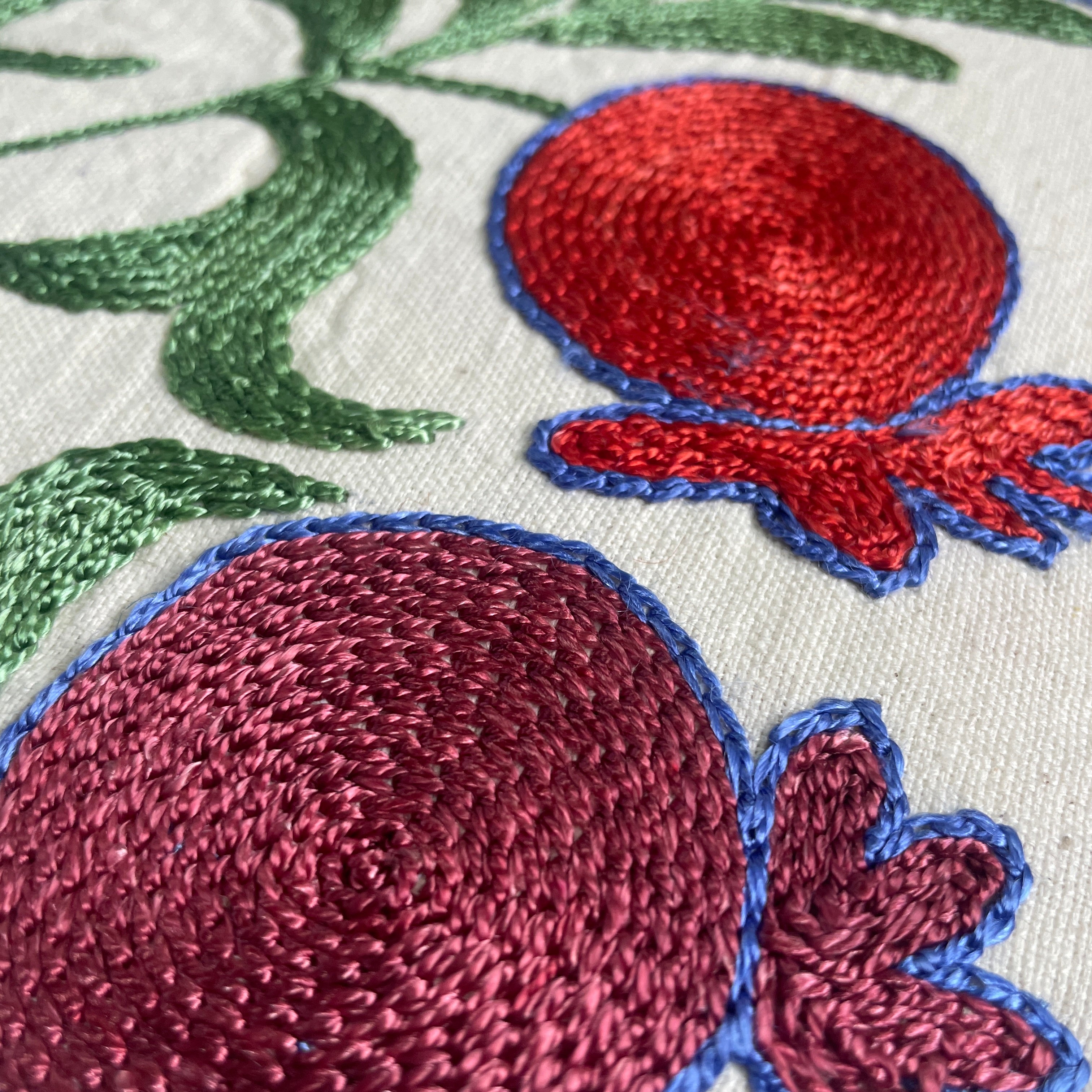 Uzbek Suzani Cushion Cover
