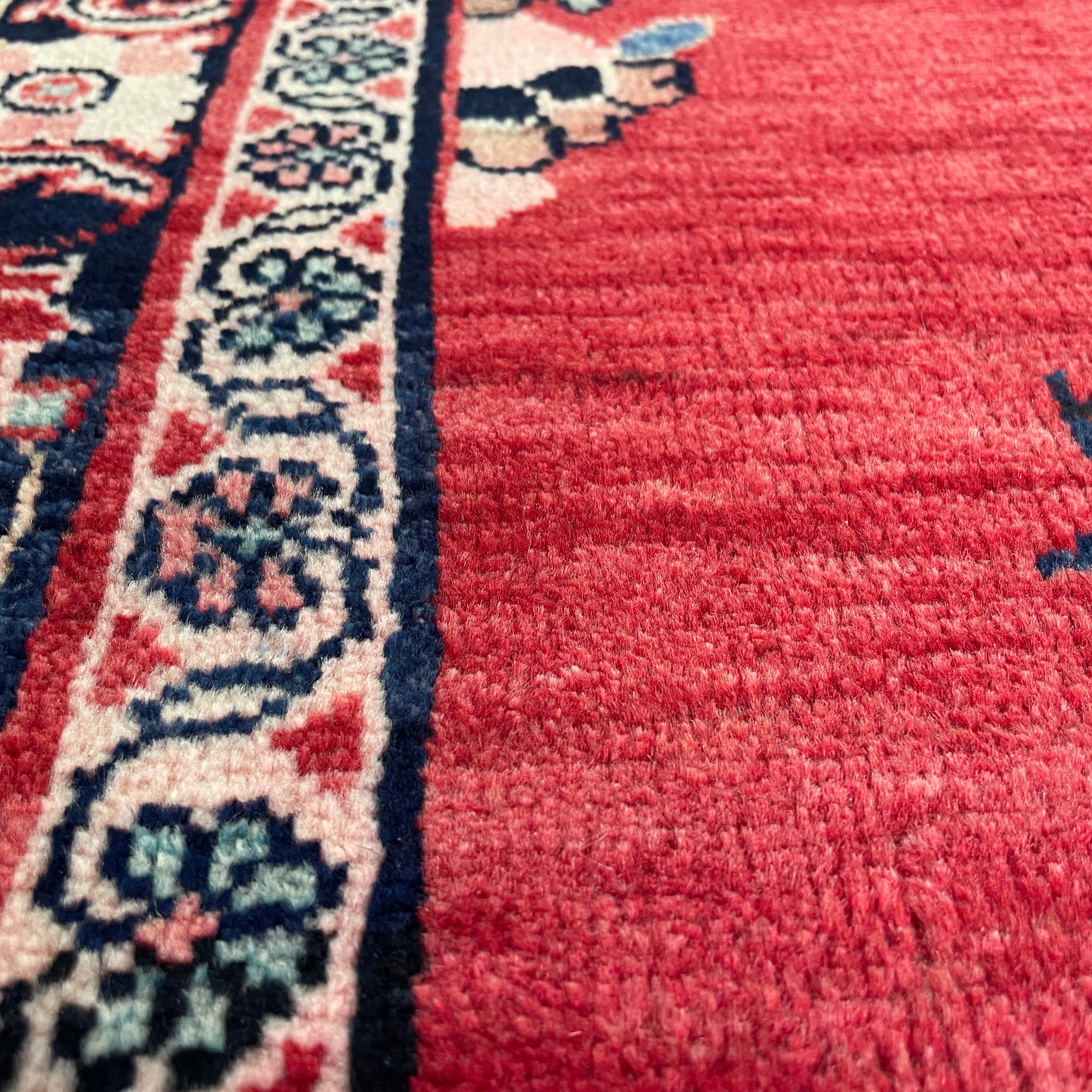 Old Persian Mashhad Rug c. 1970