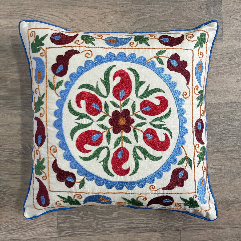 Uzbek Suzani Cushion Cover