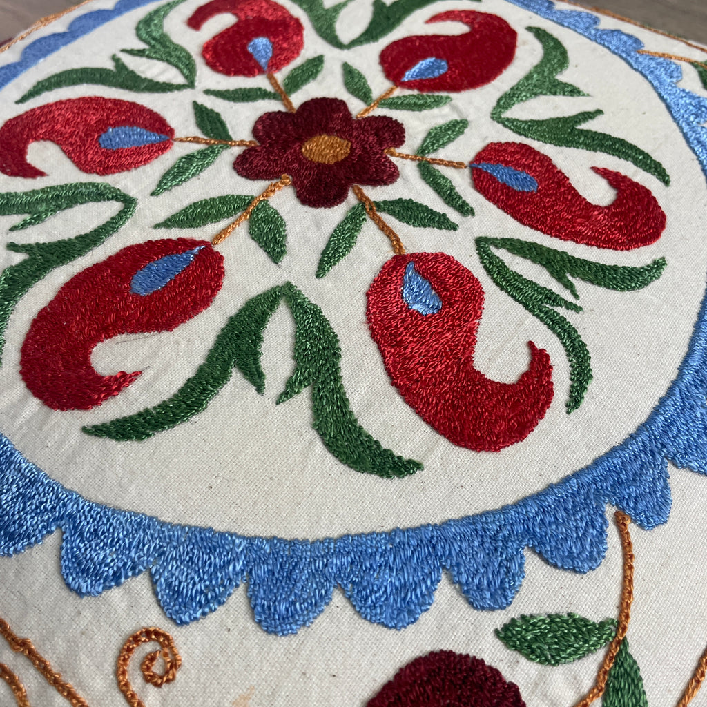Uzbek Suzani Cushion Cover
