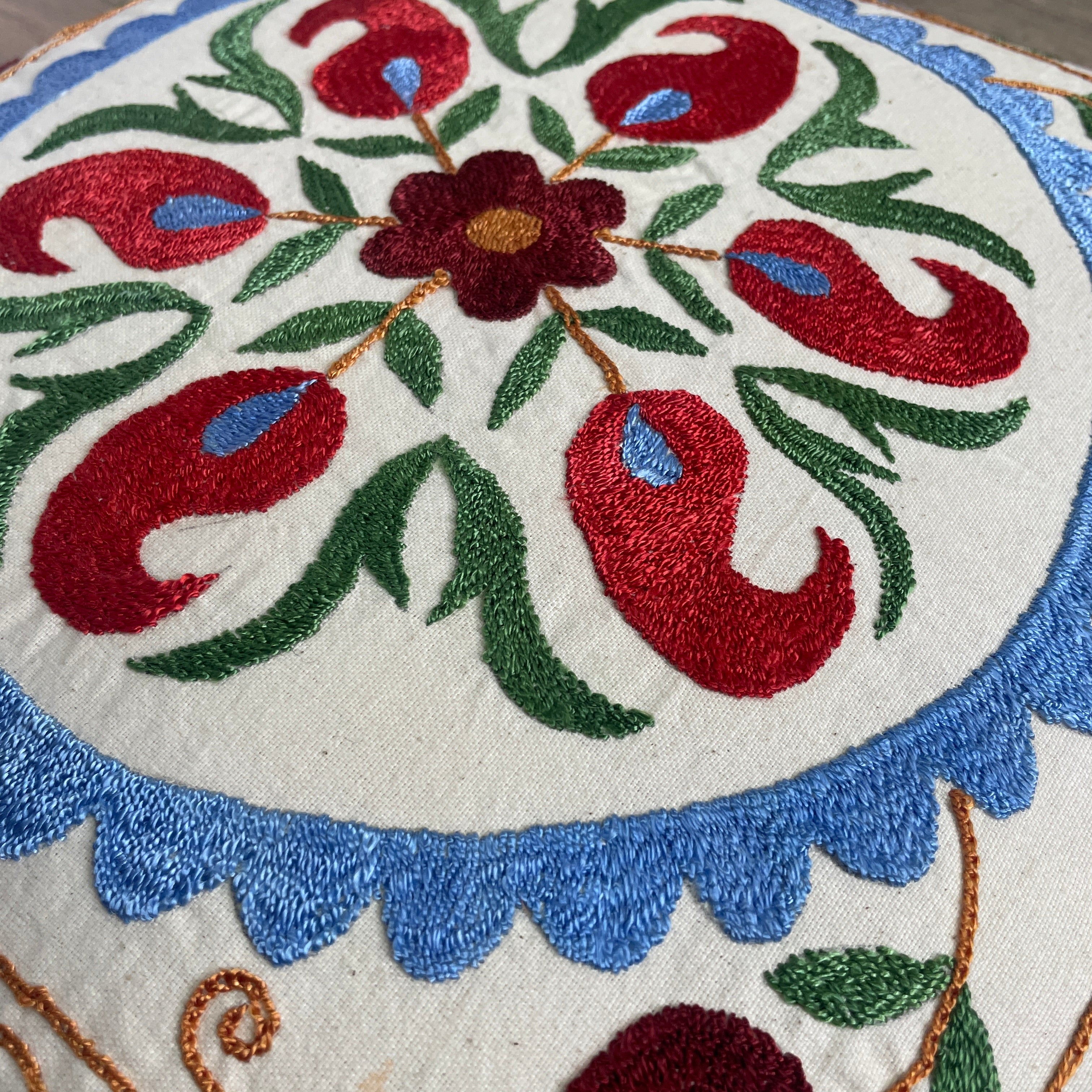 Uzbek Suzani Cushion Cover