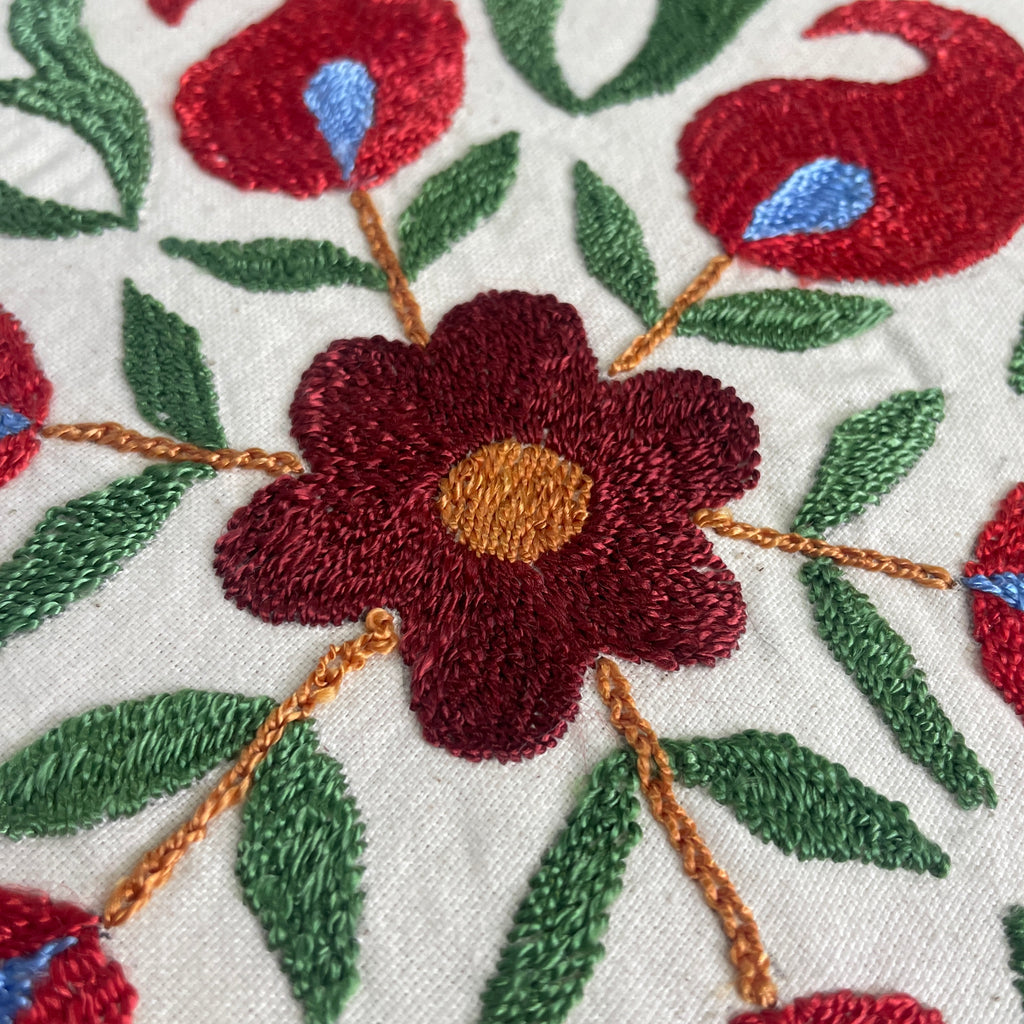Uzbek Suzani Cushion Cover