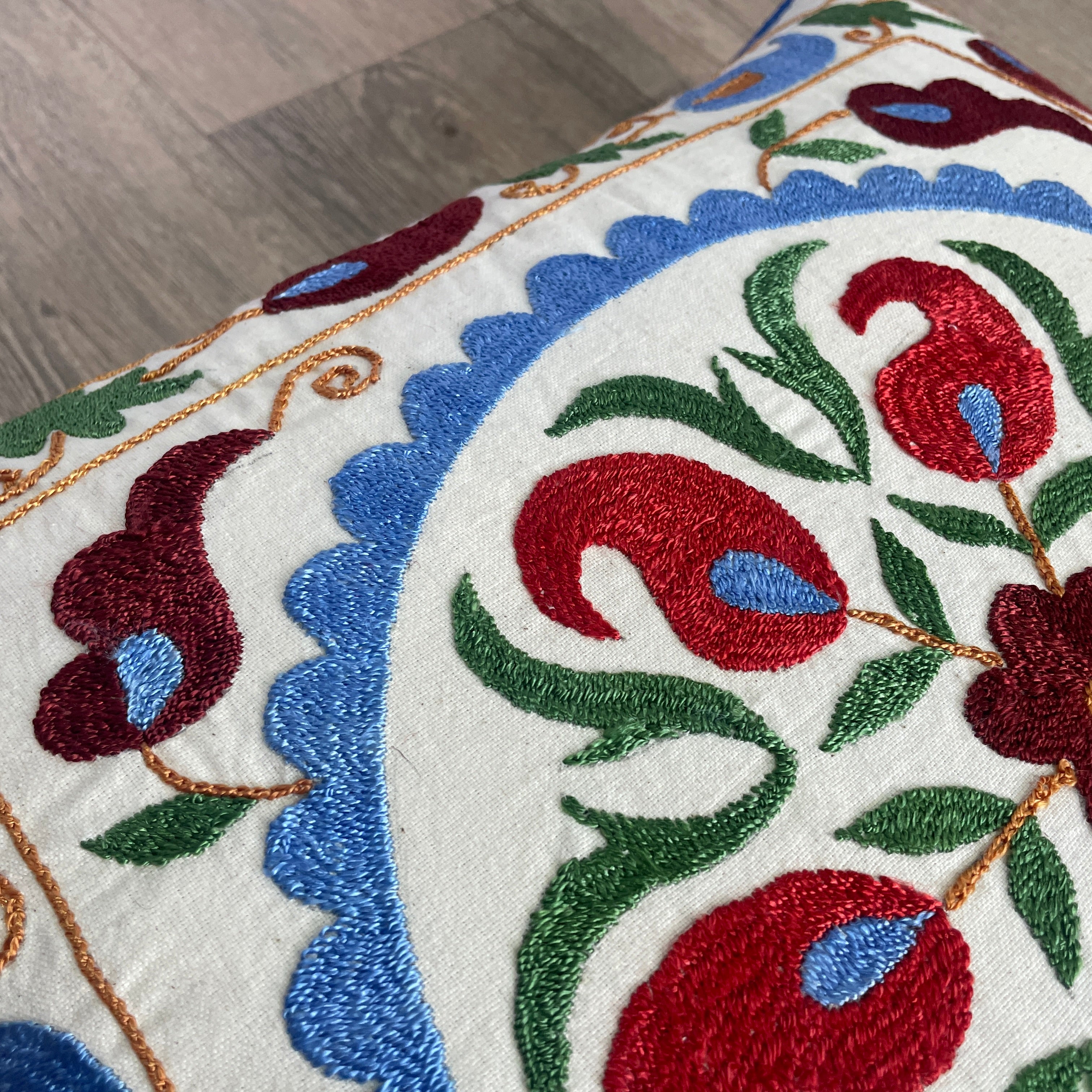 Uzbek Suzani Cushion Cover