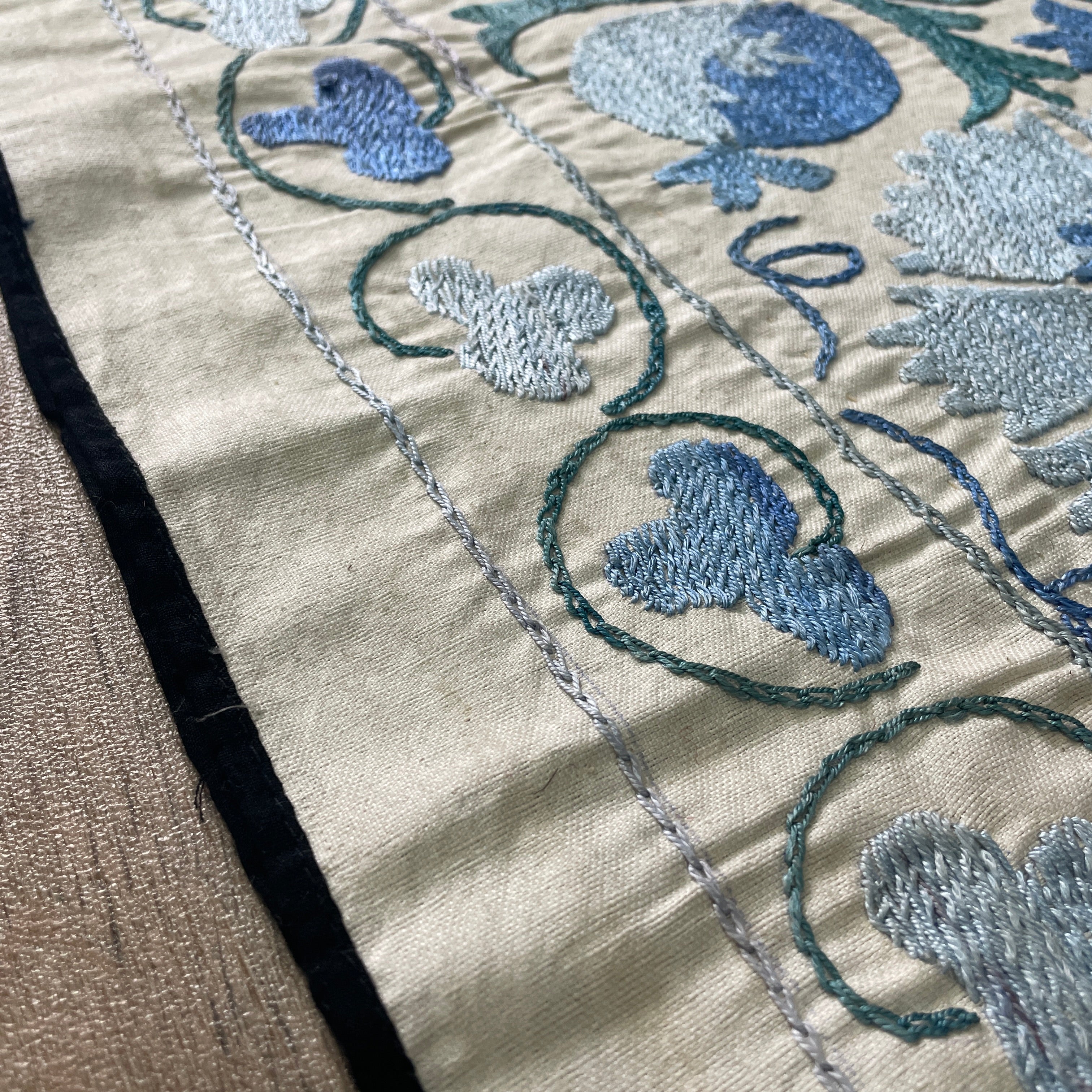 Uzbek Suzani Table Throw