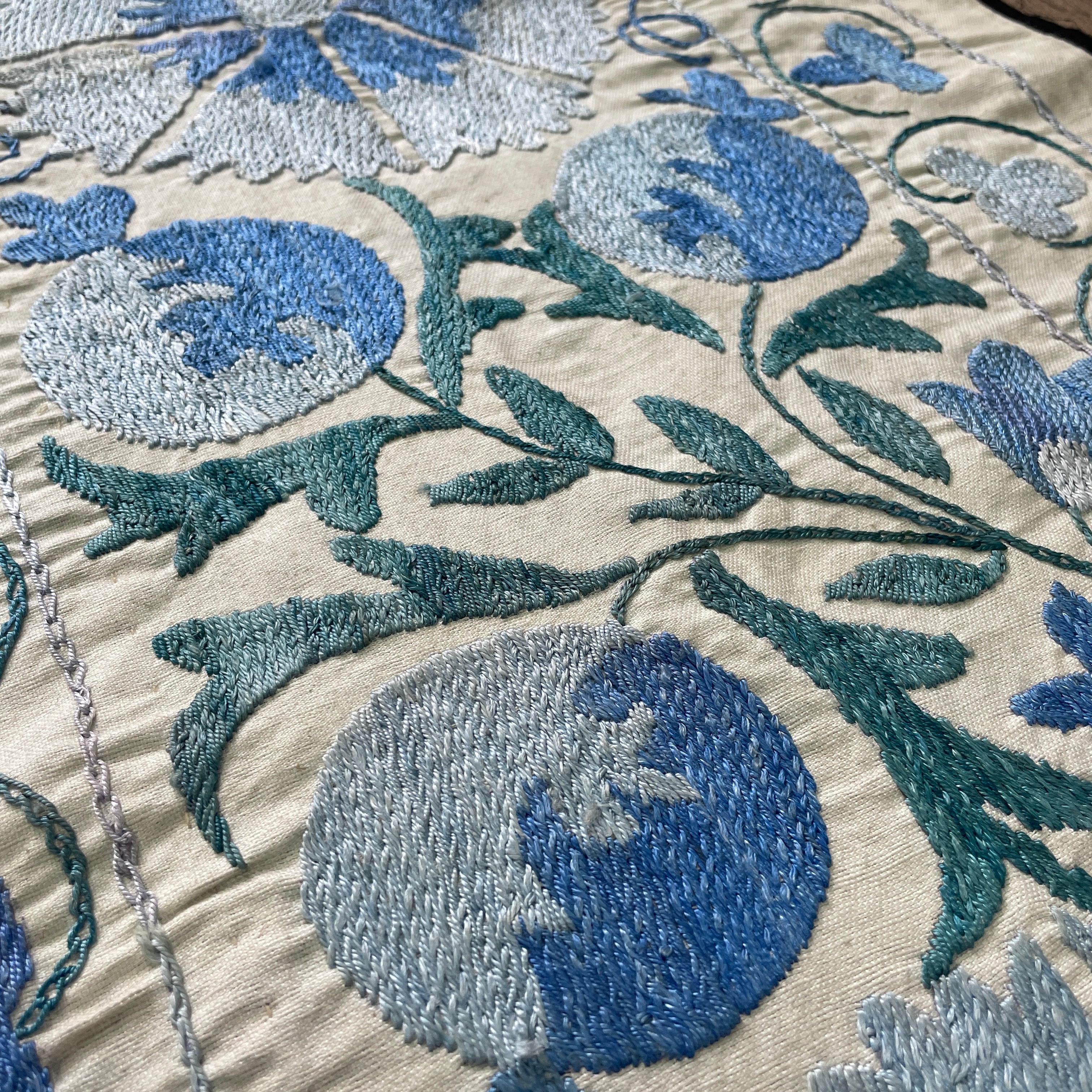 Uzbek Suzani Table Throw