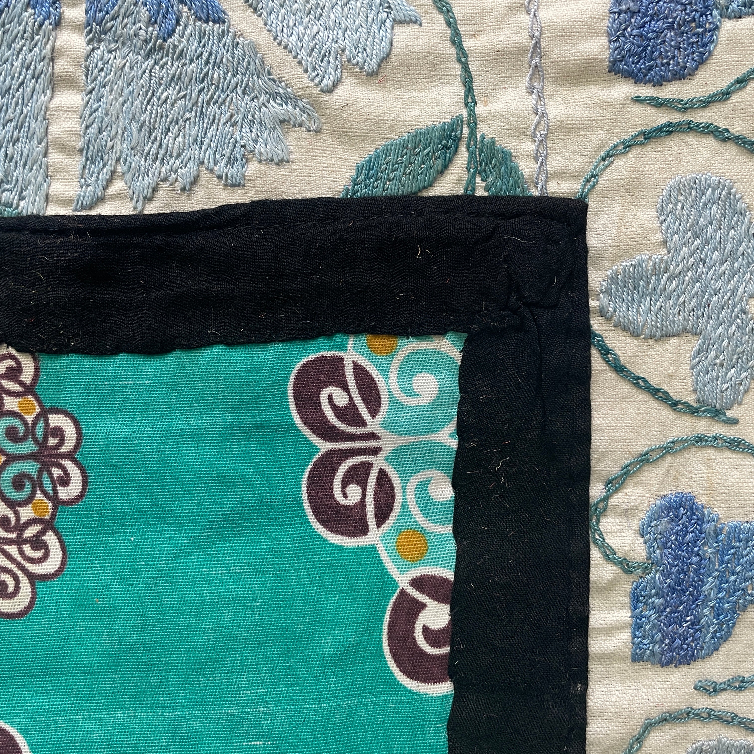 Uzbek Suzani Table Throw