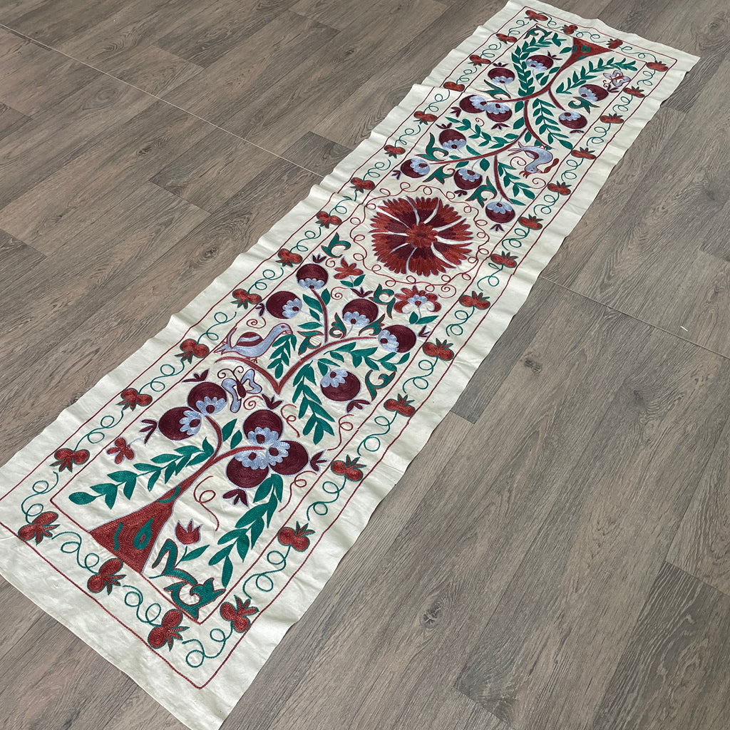Uzbek Suzani Table Runner
