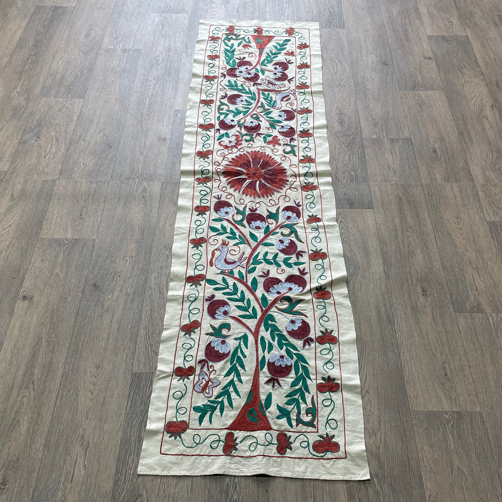 Uzbek Suzani Table Runner