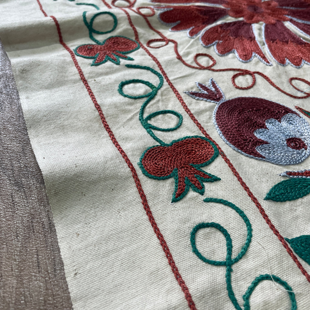 Uzbek Suzani Table Runner