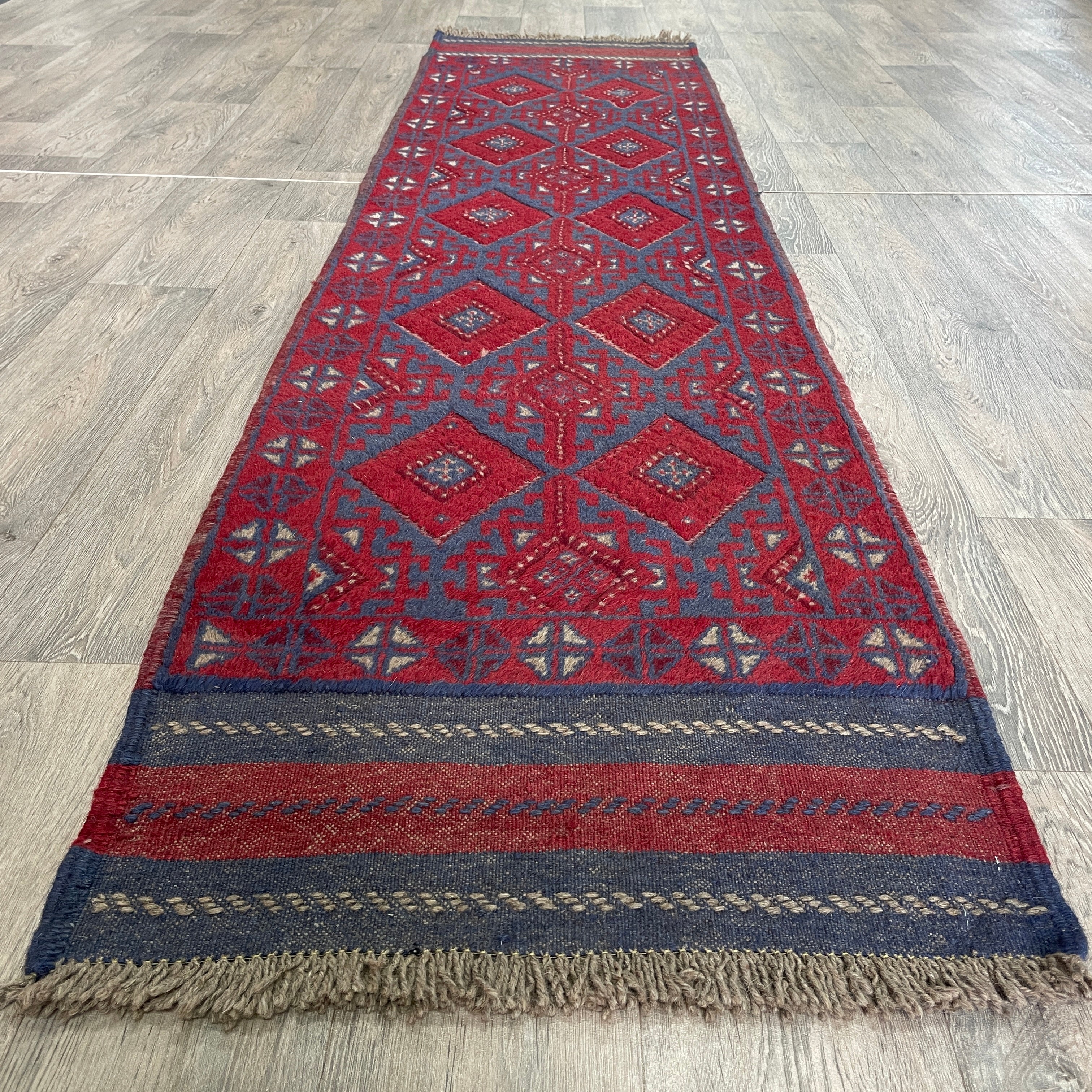 261 x 64 cm | Afghan Mushwani Runner - Khorasan Rugs