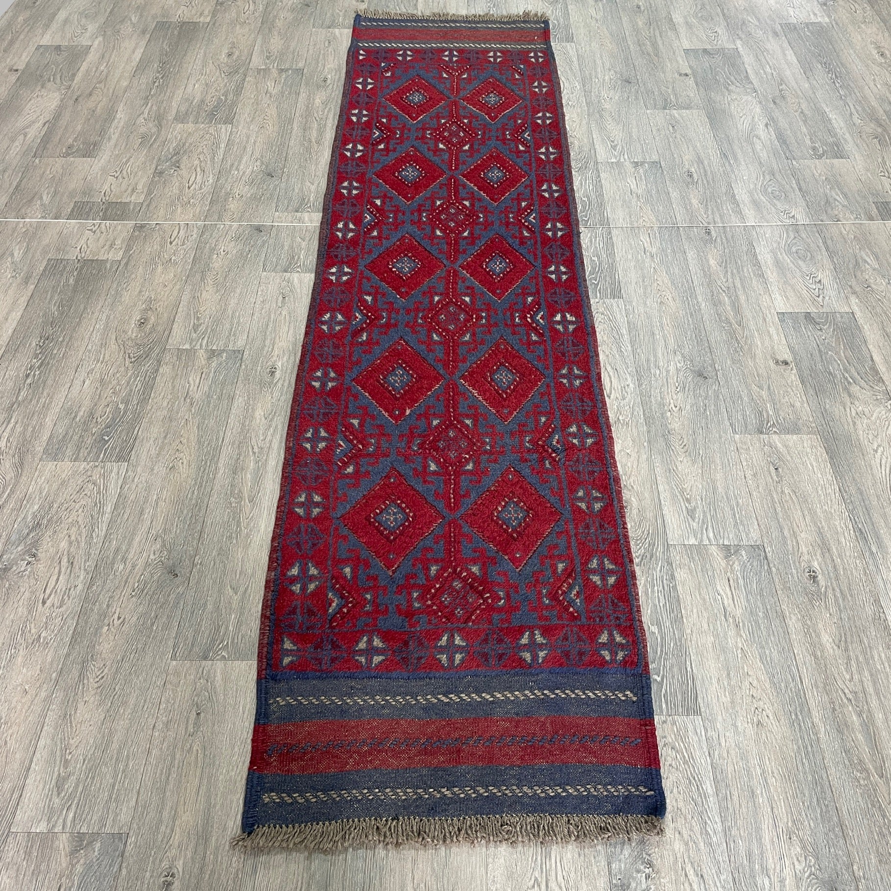 261 x 64 cm | Afghan Mushwani Runner - Khorasan Rugs