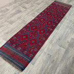 261 x 64 cm | Afghan Mushwani Runner - Khorasan Rugs