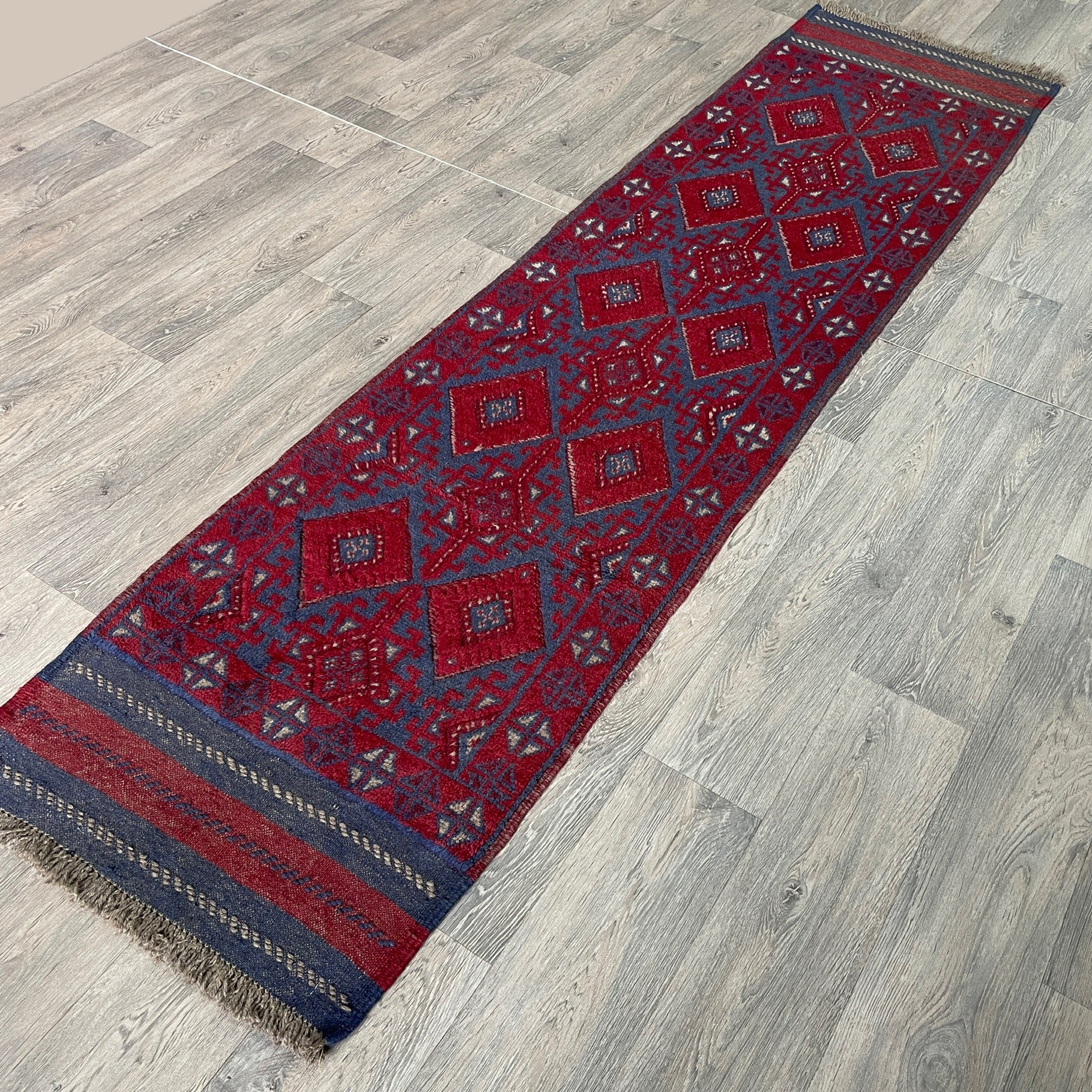 261 x 64 cm | Afghan Mushwani Runner - Khorasan Rugs