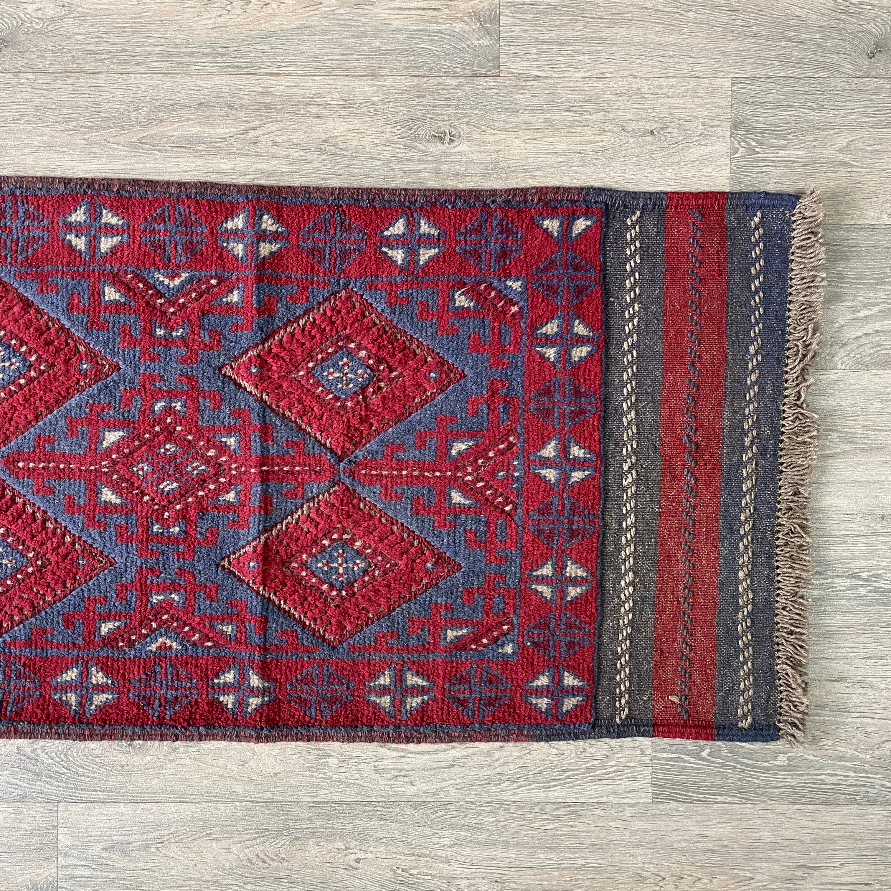 261 x 64 cm | Afghan Mushwani Runner - Khorasan Rugs