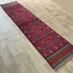 261 x 64 cm | Afghan Mushwani Runner - Khorasan Rugs
