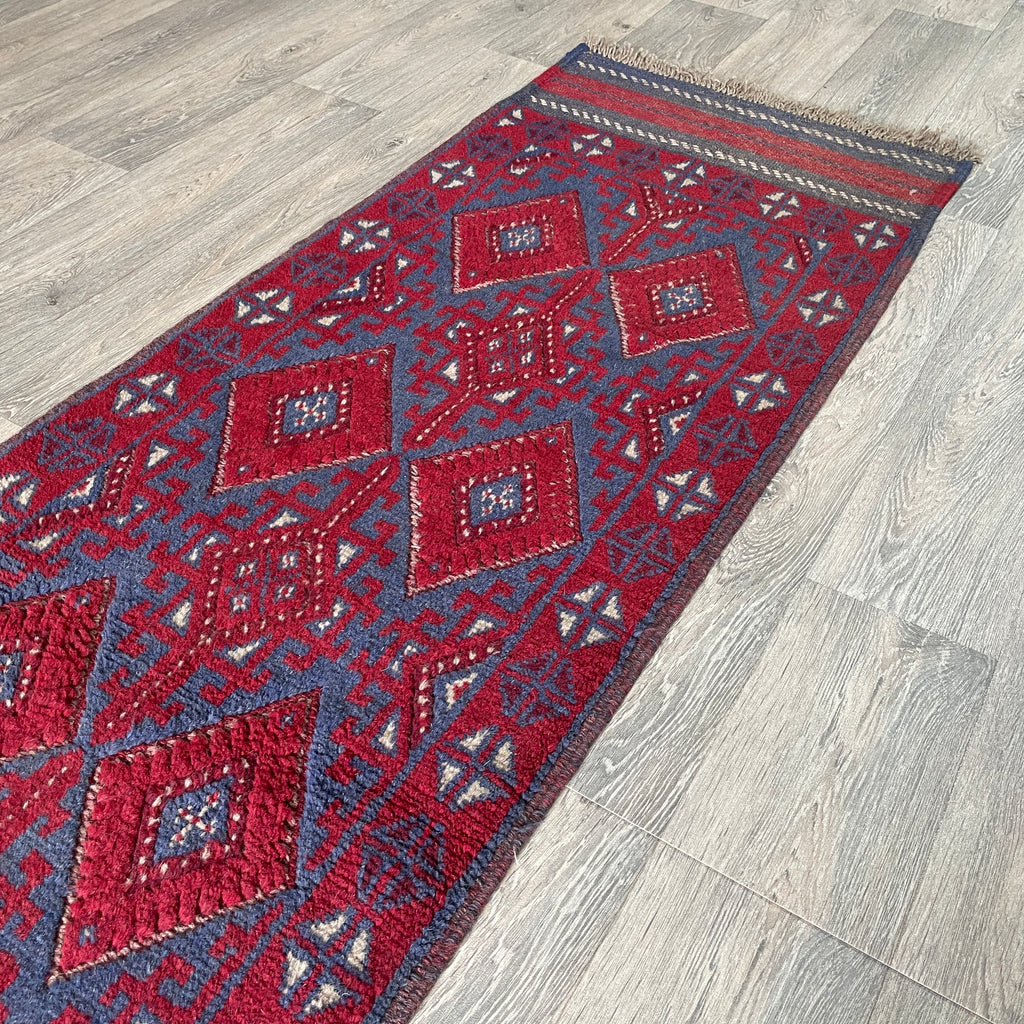 261 x 64 cm | Afghan Mushwani Runner - Khorasan Rugs