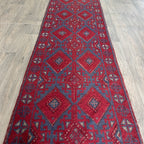 261 x 64 cm | Afghan Mushwani Runner - Khorasan Rugs