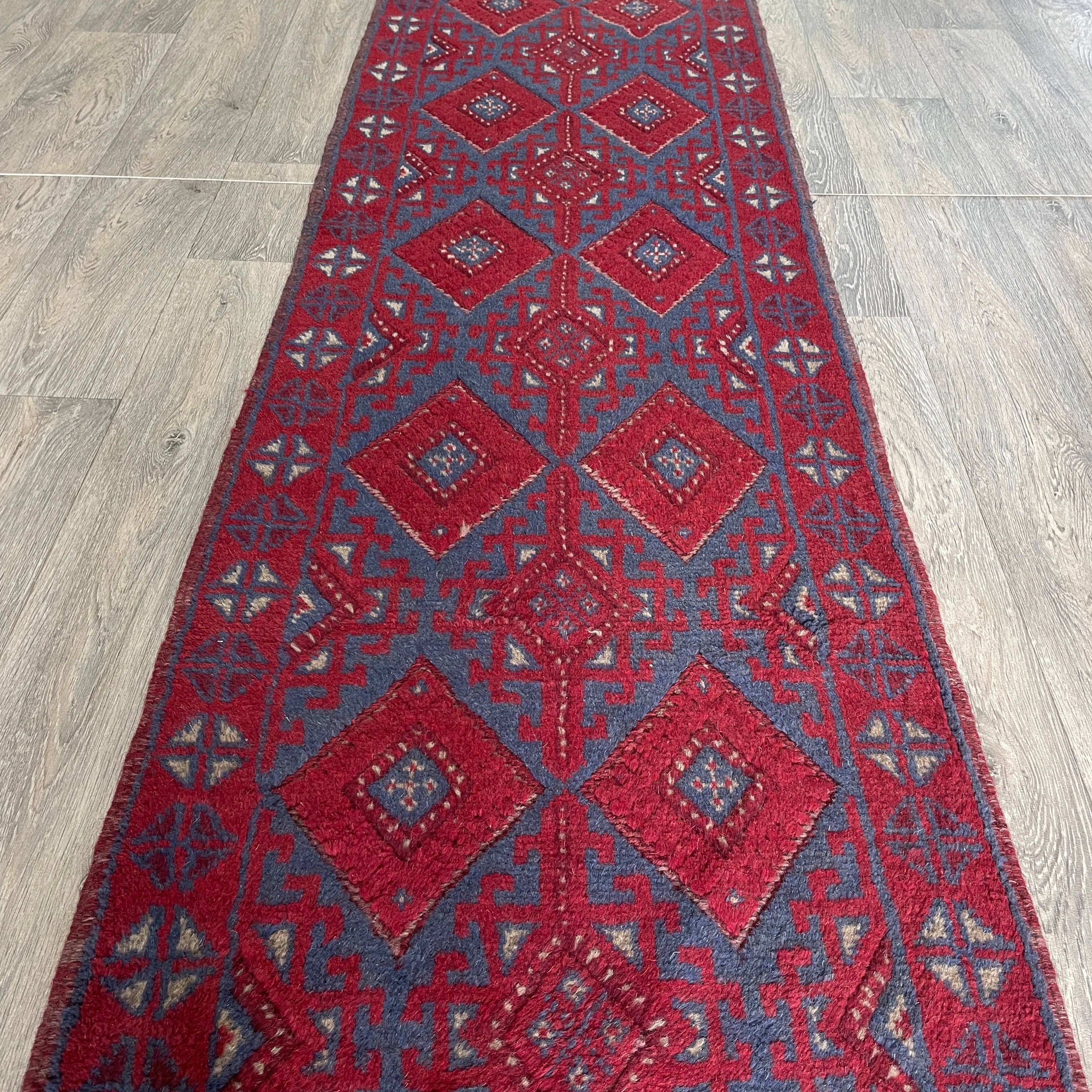 261 x 64 cm | Afghan Mushwani Runner - Khorasan Rugs
