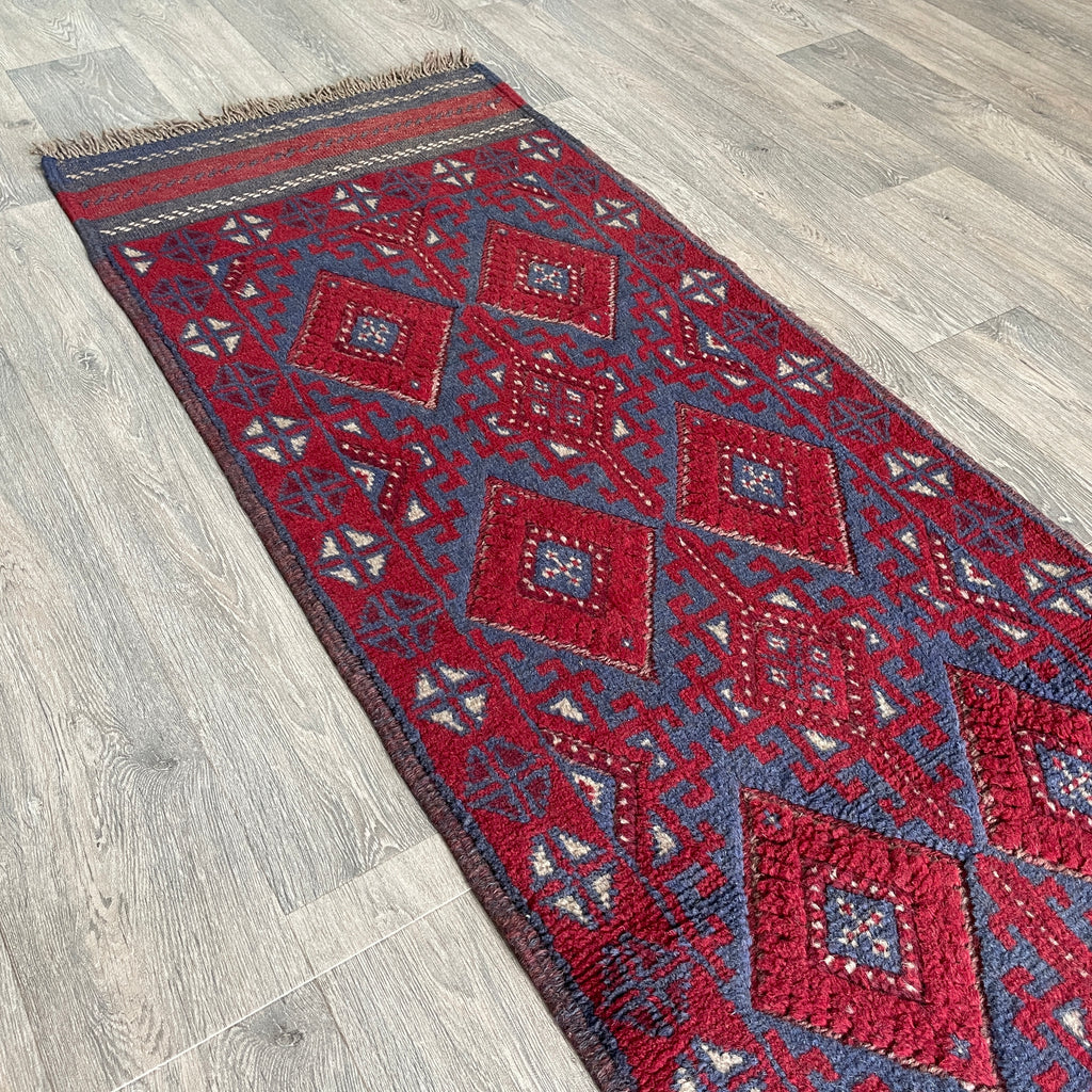 261 x 64 cm | Afghan Mushwani Runner - Khorasan Rugs