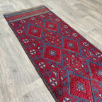 261 x 64 cm | Afghan Mushwani Runner - Khorasan Rugs