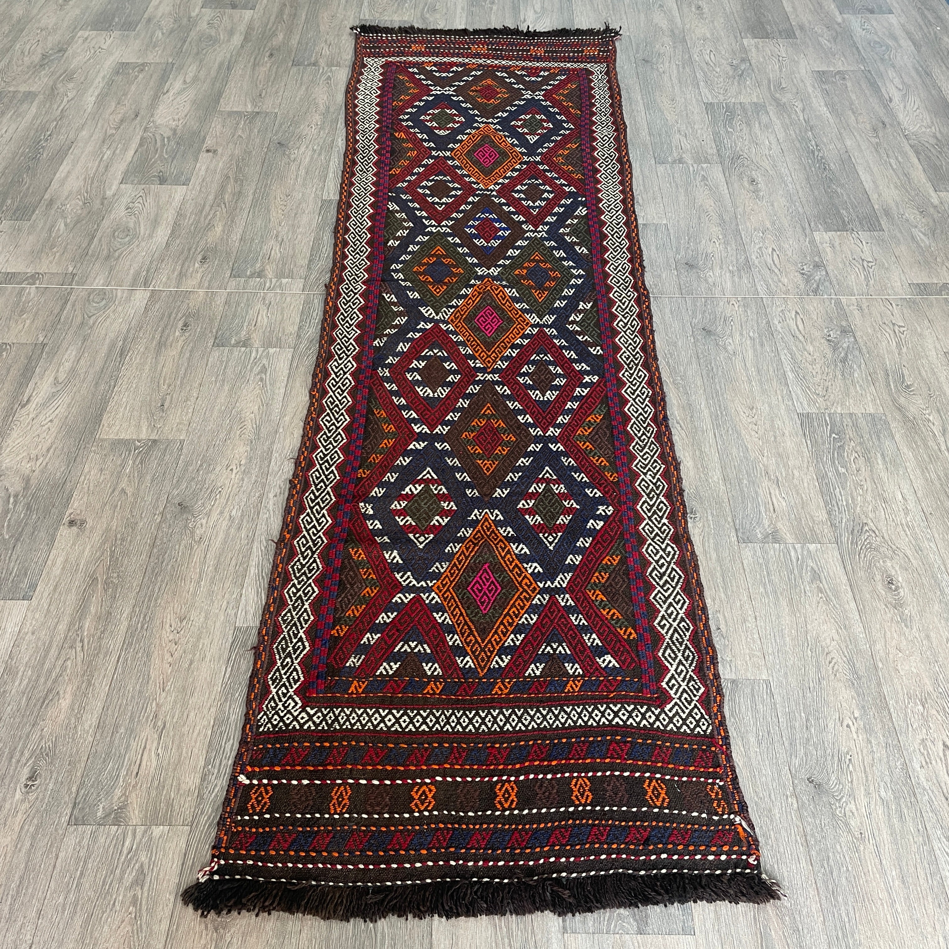 Afghan Soumak Kilim Runner