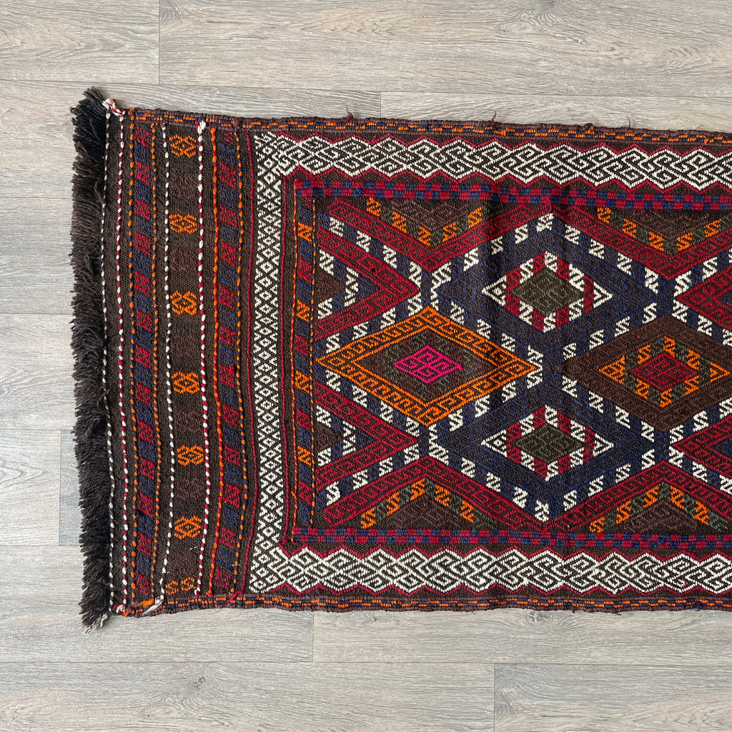 Afghan Soumak Kilim Runner