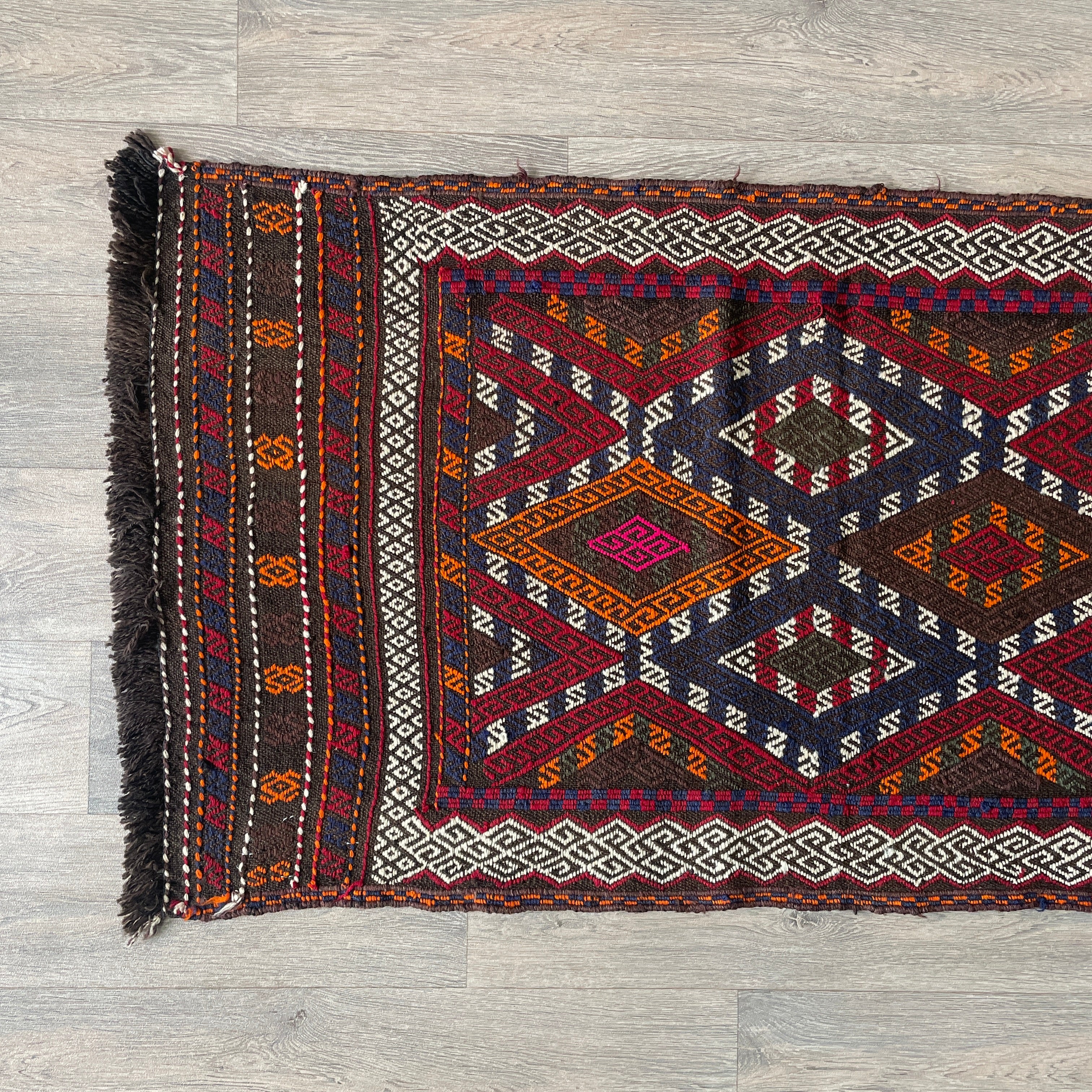 Afghan Soumak Kilim Runner