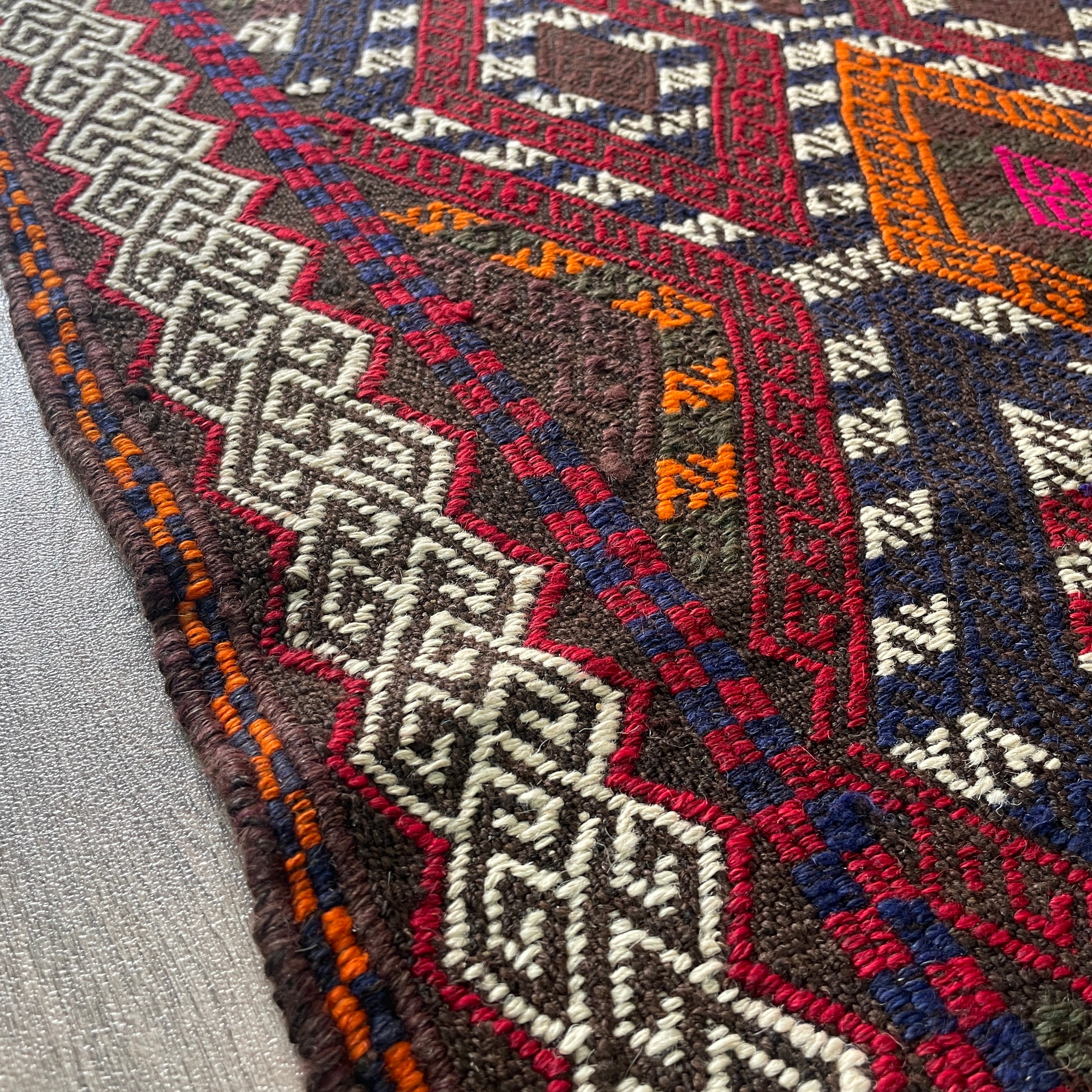 Afghan Soumak Kilim Runner