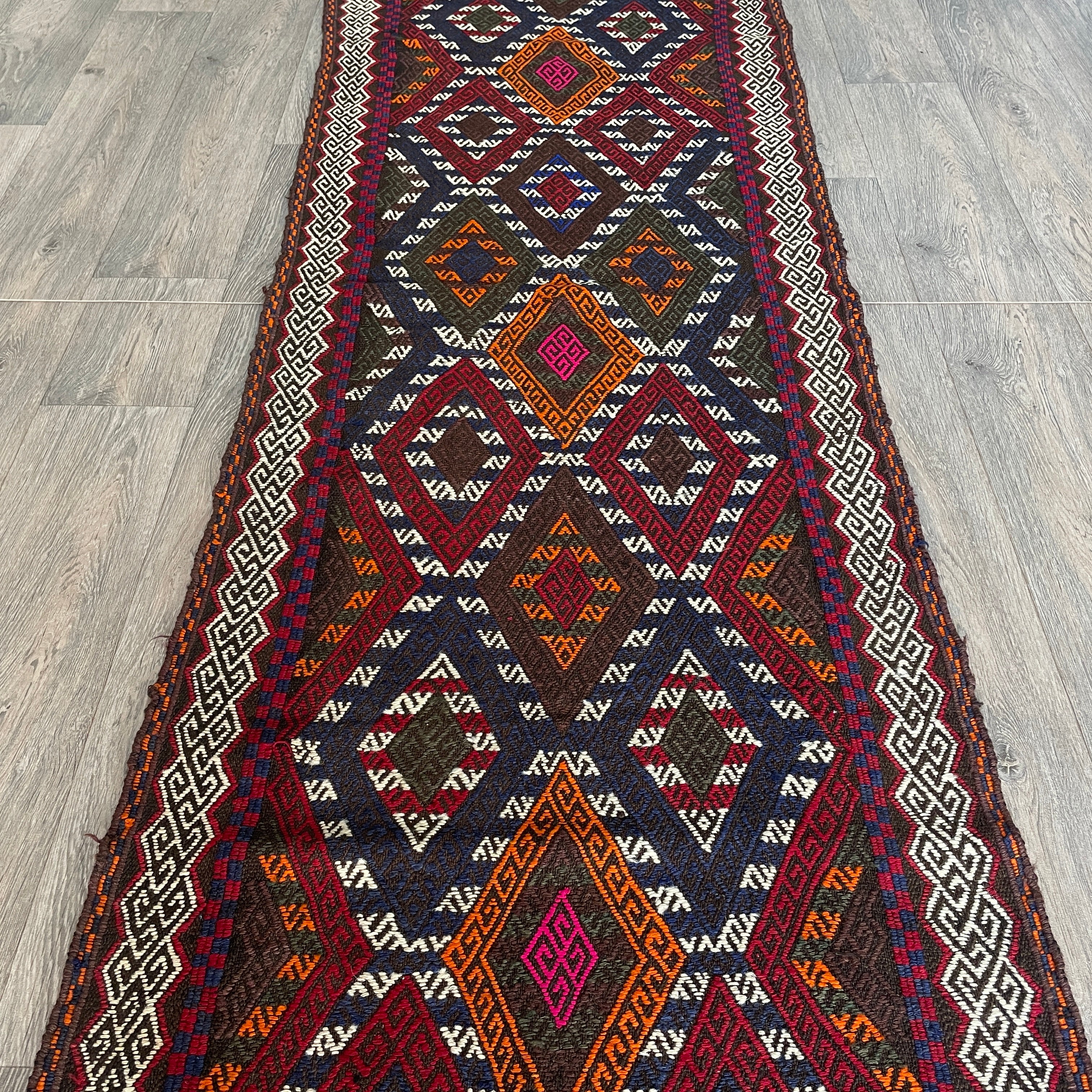 Afghan Soumak Kilim Runner