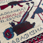 89 x 64 cm | Afghan Soviet War Rug - Khorasan Rugs