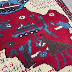 89 x 64 cm | Afghan Soviet War Rug - Khorasan Rugs