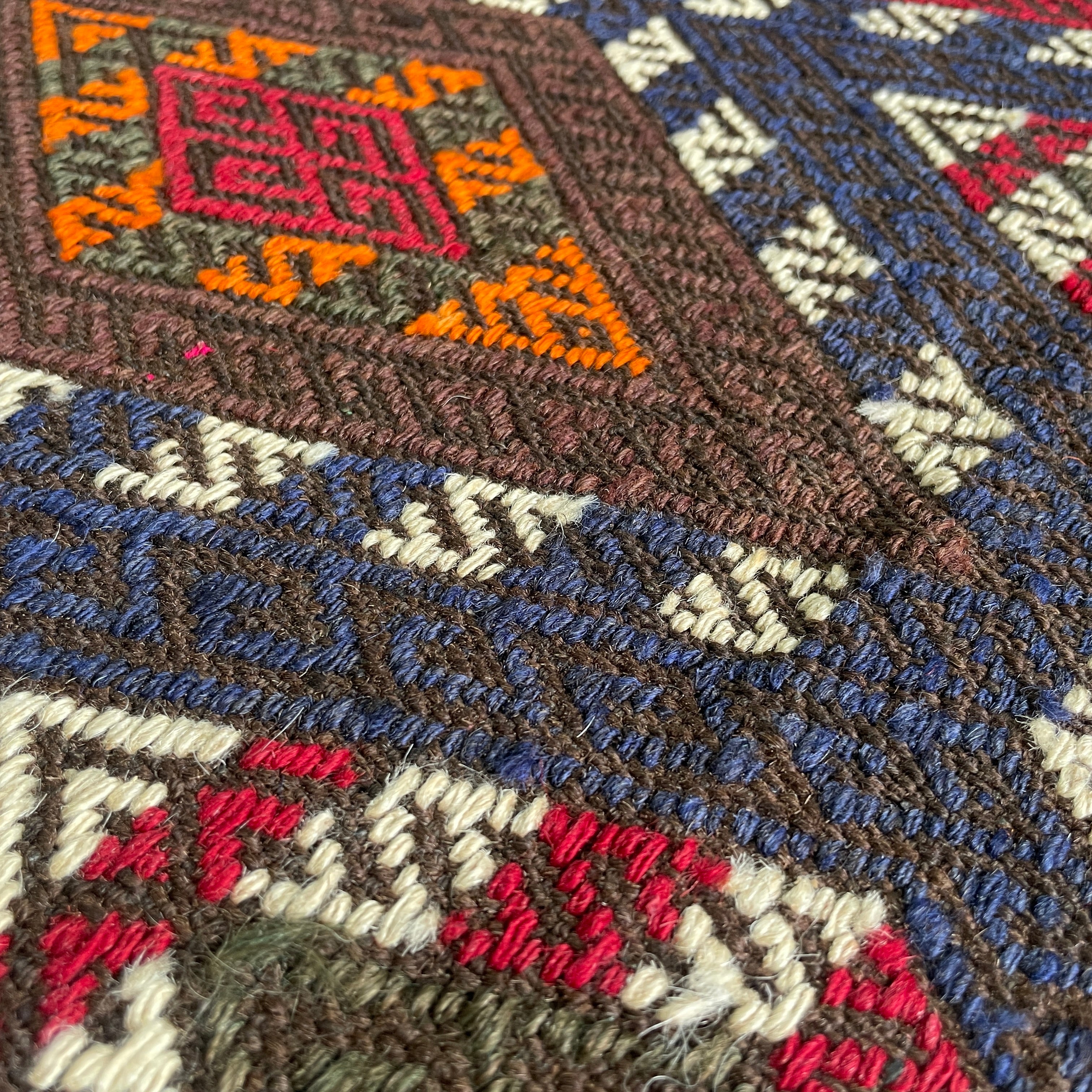 Afghan Soumak Kilim Runner
