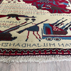 89 x 64 cm | Afghan Soviet War Rug - Khorasan Rugs