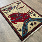 89 x 64 cm | Afghan Soviet War Rug - Khorasan Rugs