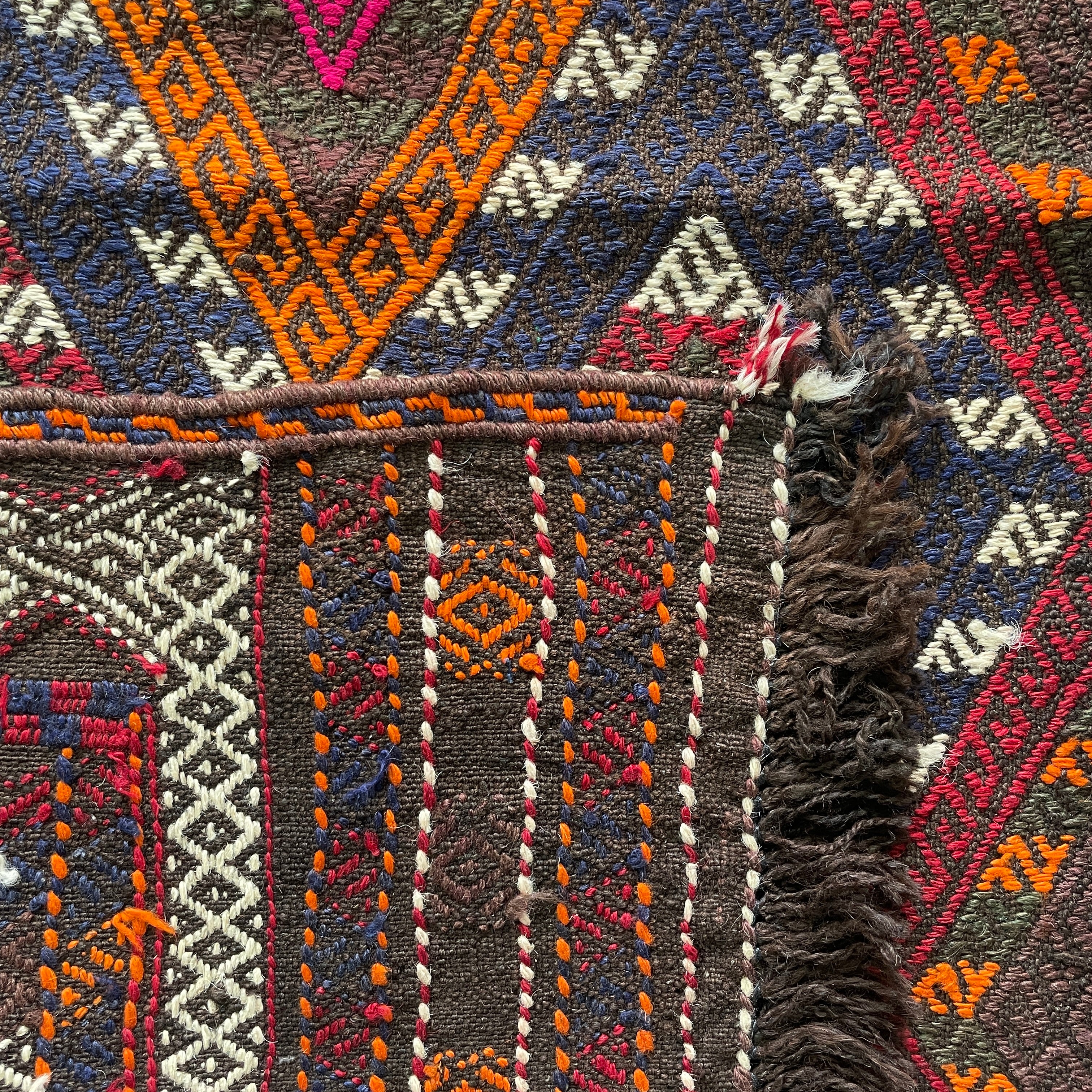 Afghan Soumak Kilim Runner
