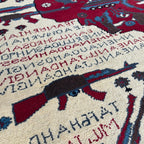 89 x 64 cm | Afghan Soviet War Rug - Khorasan Rugs