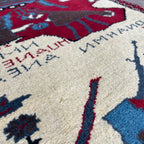 89 x 64 cm | Afghan Soviet War Rug - Khorasan Rugs