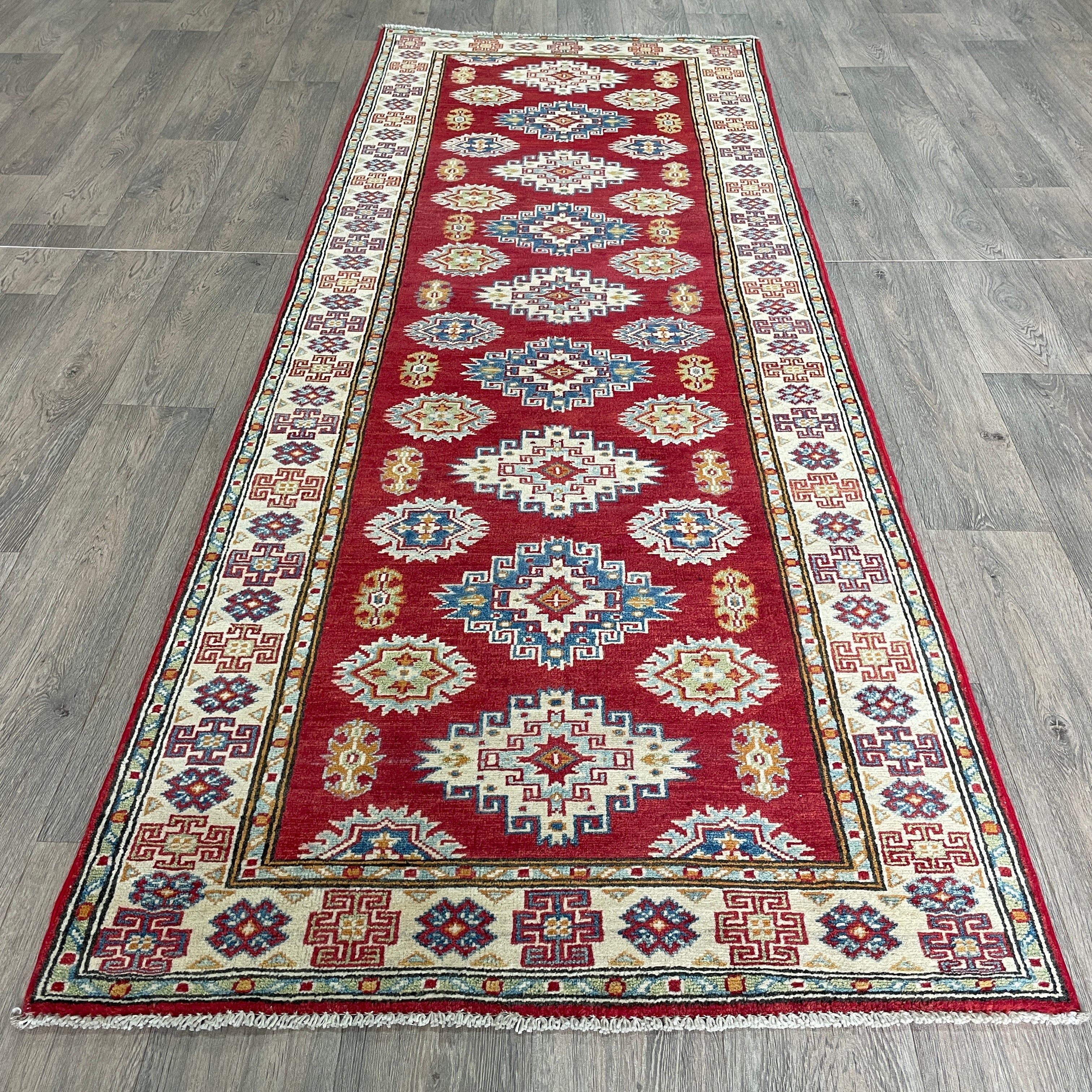 249 x 93 cm | Afghan Kazak Yakash Runner - Khorasan Rugs