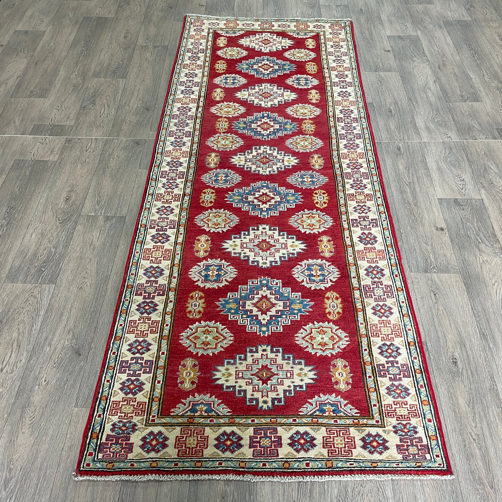 249 x 93 cm | Afghan Kazak Yakash Runner - Khorasan Rugs