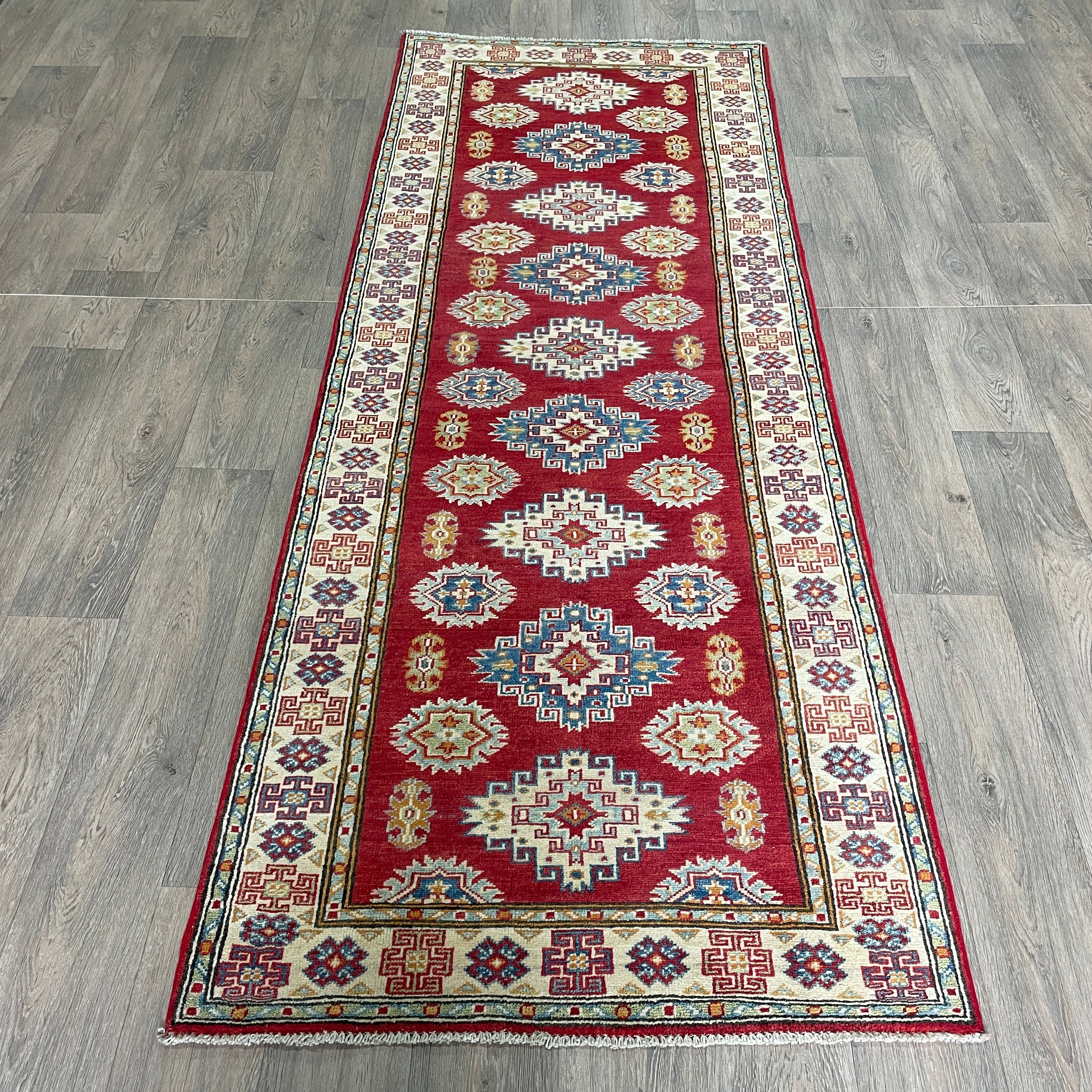 249 x 93 cm | Afghan Kazak Yakash Runner - Khorasan Rugs