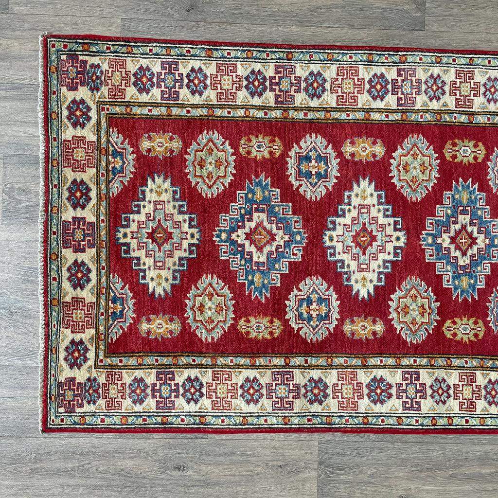 249 x 93 cm | Afghan Kazak Yakash Runner - Khorasan Rugs