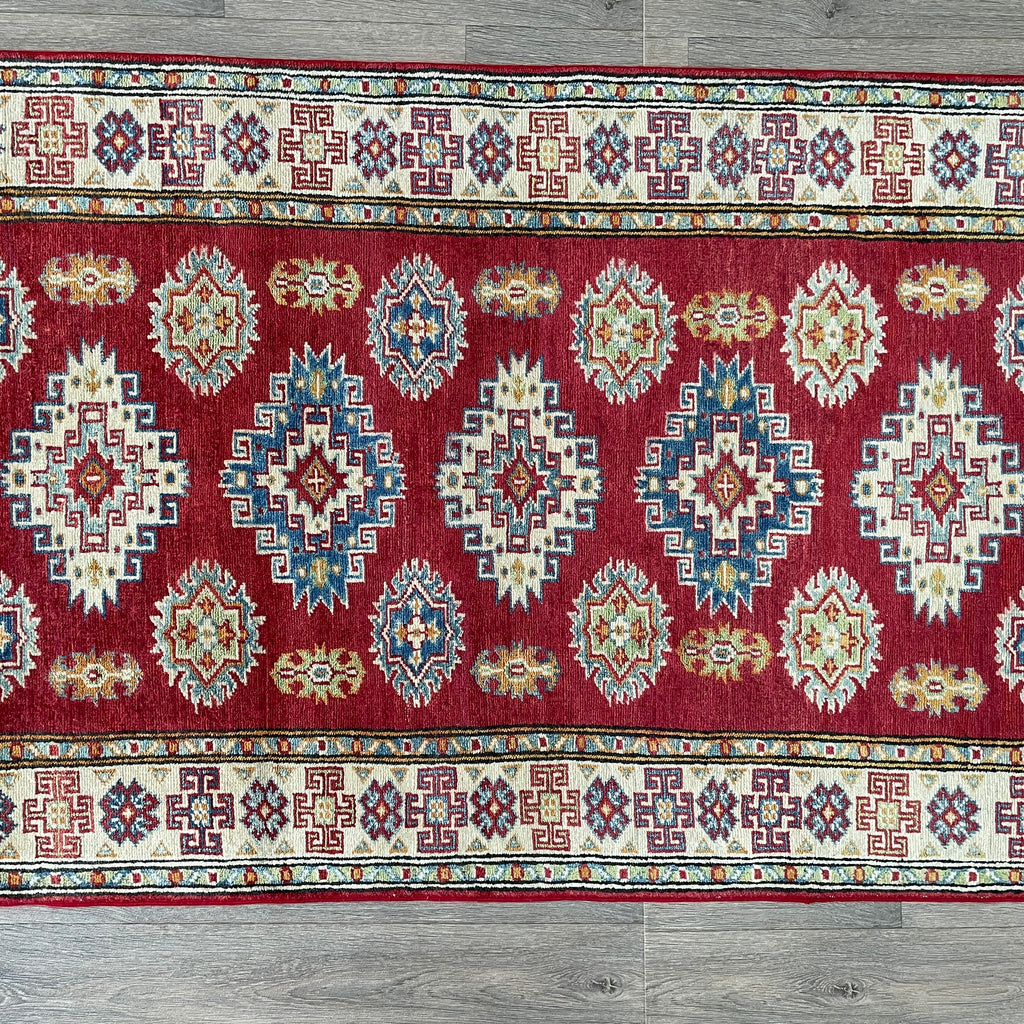 249 x 93 cm | Afghan Kazak Yakash Runner - Khorasan Rugs