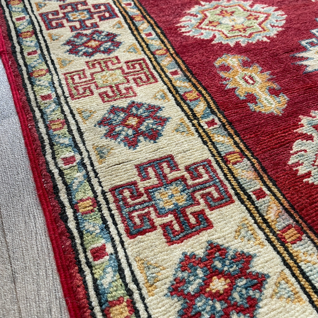 249 x 93 cm | Afghan Kazak Yakash Runner - Khorasan Rugs